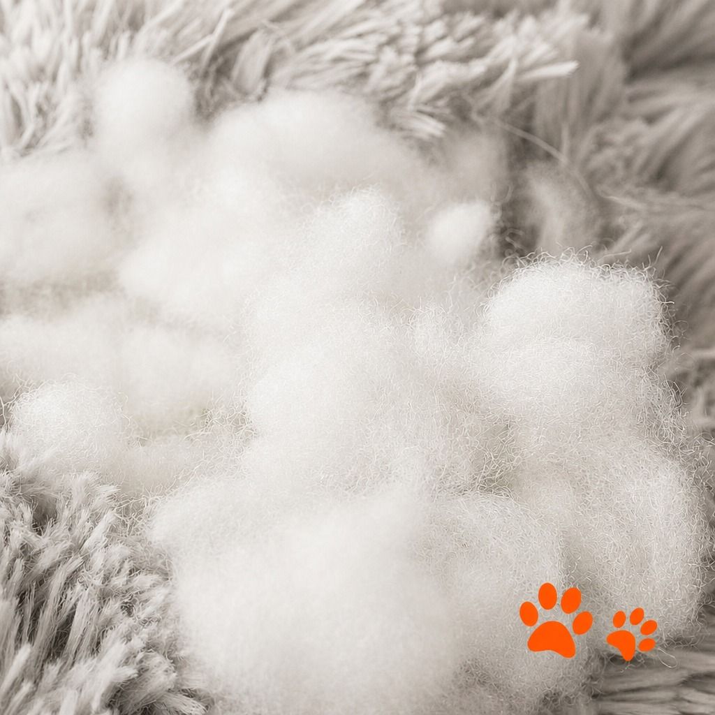 Dog Cat Pet Calming Bed Warm Soft Plush Round Nest Comfy Sleeping Washable Zip