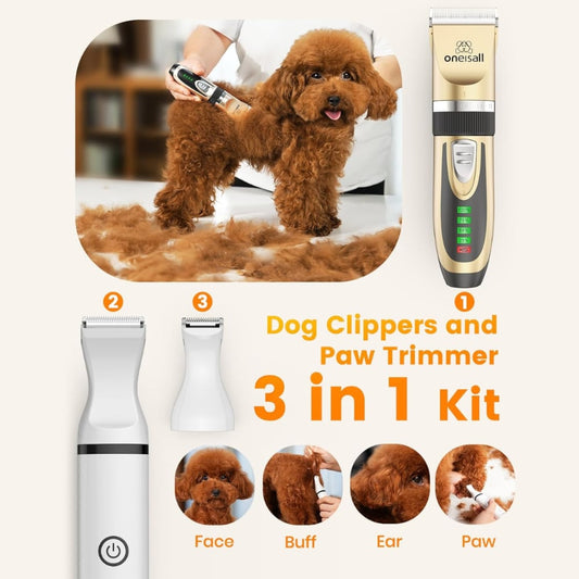 Dog Clippers and Paw Trimmer Kit